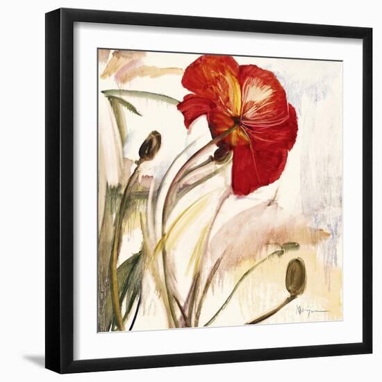 Crimson Poppy 1-Marysia-Framed Giclee Print