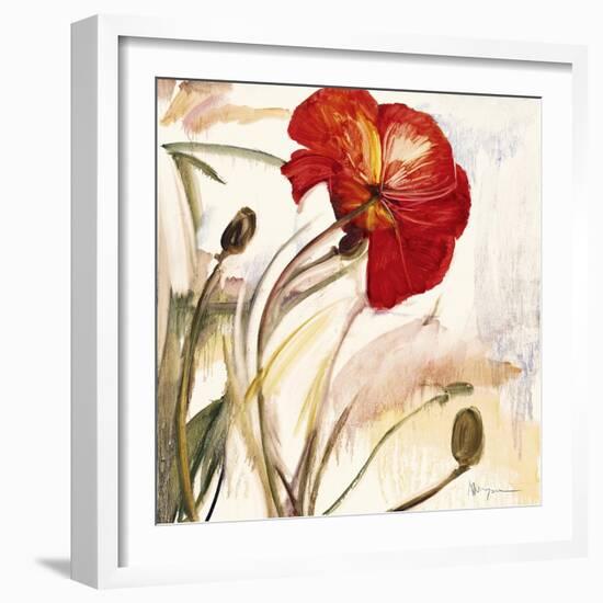 Crimson Poppy 1-Marysia-Framed Giclee Print