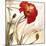 Crimson Poppy 1-Marysia-Mounted Giclee Print