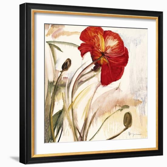 Crimson Poppy 1-Marysia-Framed Giclee Print