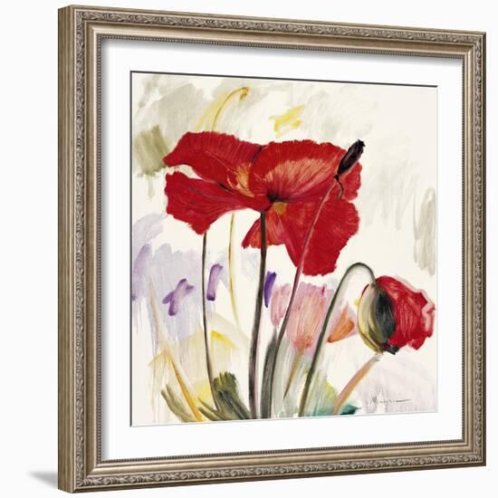 Crimson Poppy 2-Marysia-Framed Giclee Print