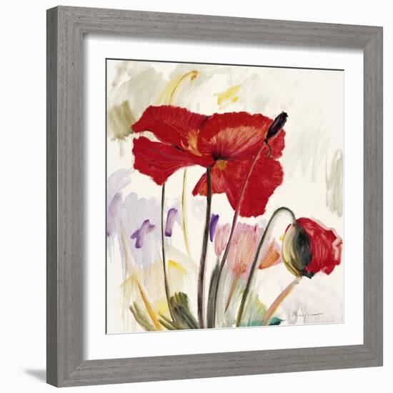 Crimson Poppy 2-Marysia-Framed Giclee Print