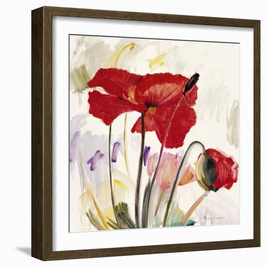 Crimson Poppy 2-Marysia-Framed Giclee Print