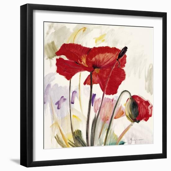 Crimson Poppy 2-Marysia-Framed Giclee Print