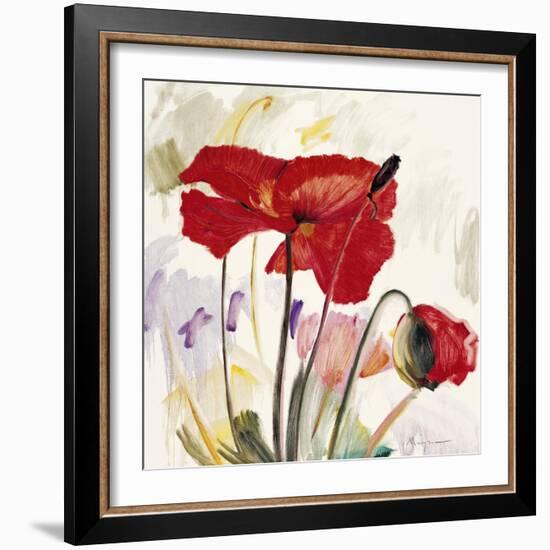 Crimson Poppy 2-Marysia-Framed Giclee Print