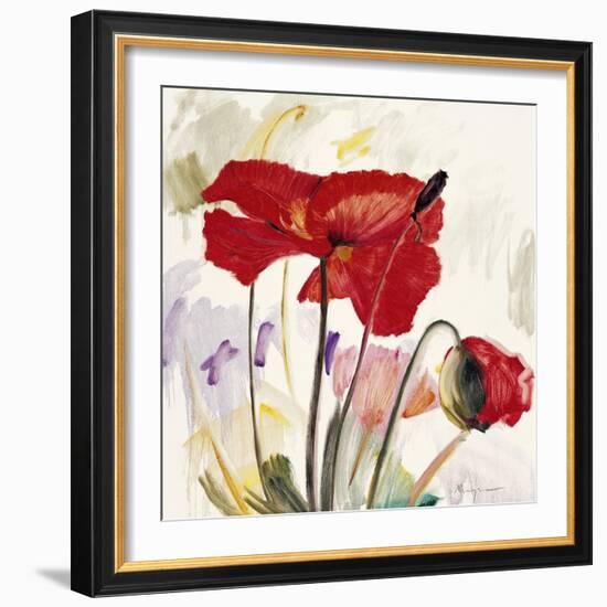 Crimson Poppy 2-Marysia-Framed Giclee Print