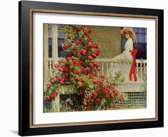 Crimson Rambler-Philip Leslie Hale-Framed Giclee Print