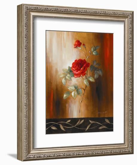 Crimson Rose II-Lanie Loreth-Framed Art Print