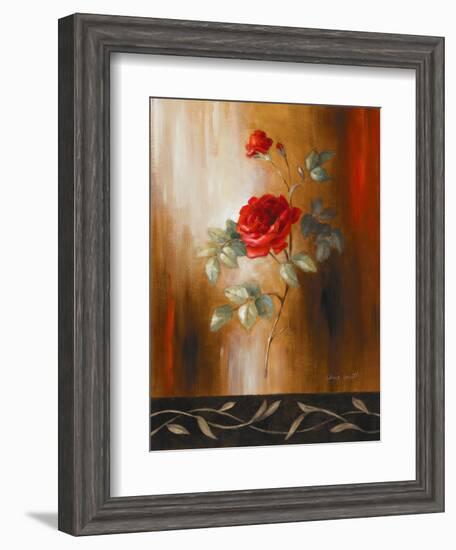 Crimson Rose II-Lanie Loreth-Framed Art Print