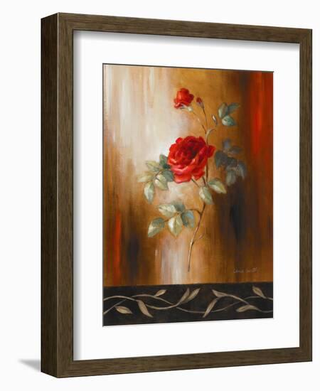 Crimson Rose II-Lanie Loreth-Framed Art Print