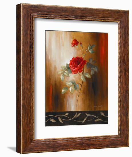 Crimson Rose II-Lanie Loreth-Framed Art Print