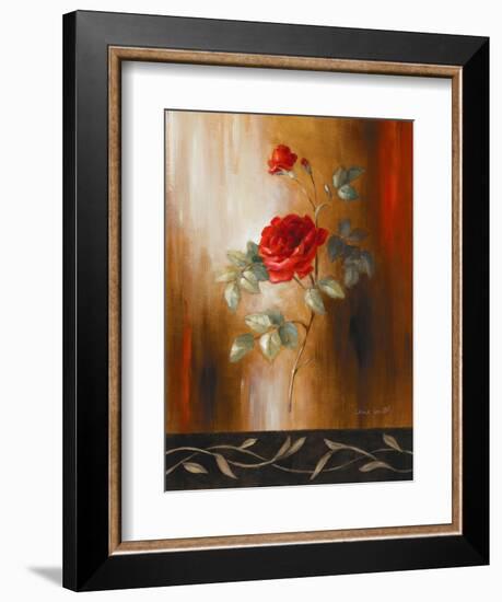 Crimson Rose II-Lanie Loreth-Framed Art Print