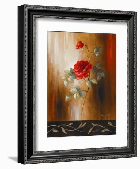 Crimson Rose II-Lanie Loreth-Framed Art Print