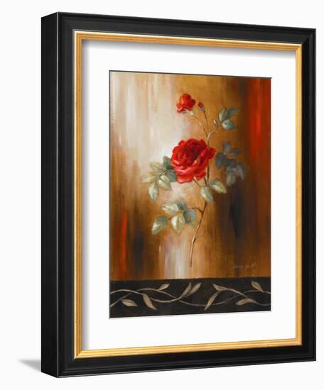 Crimson Rose II-Lanie Loreth-Framed Art Print