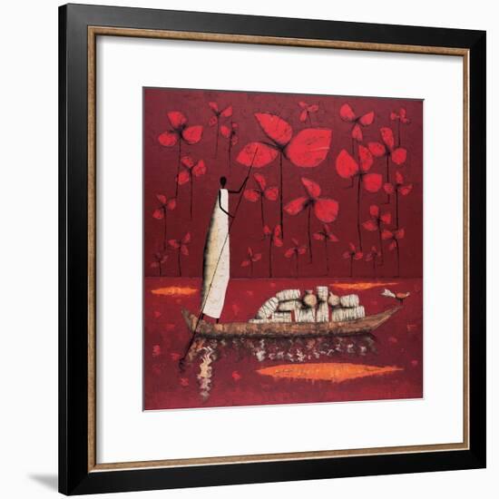 Crimson Sky-Michel Rauscher-Framed Art Print