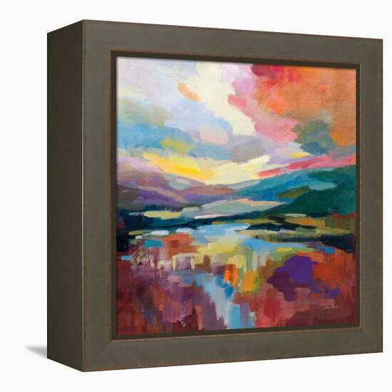 Crimson Sky-Silvia Vassileva-Framed Stretched Canvas