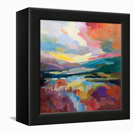 Crimson Sky-Silvia Vassileva-Framed Stretched Canvas