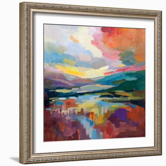 Crimson Sky-Silvia Vassileva-Framed Art Print