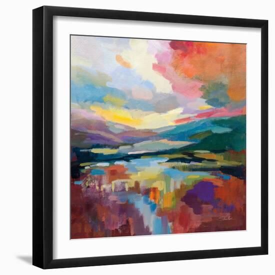 Crimson Sky-Silvia Vassileva-Framed Art Print