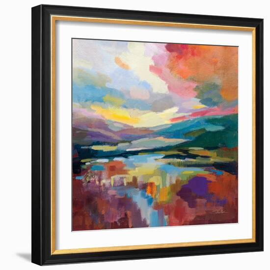 Crimson Sky-Silvia Vassileva-Framed Art Print