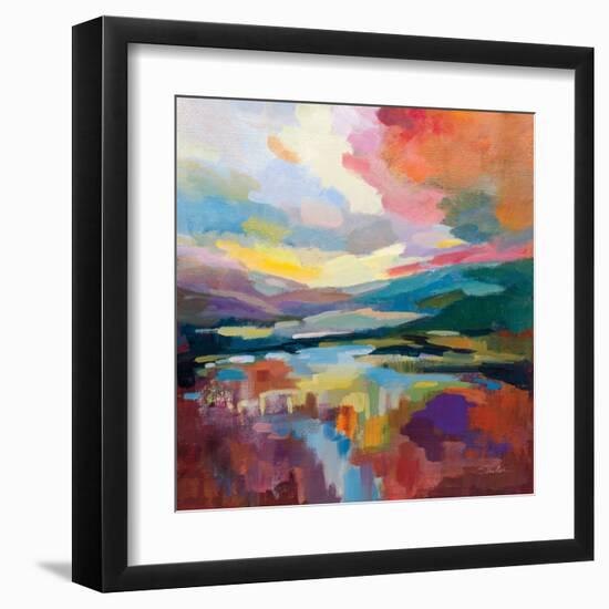 Crimson Sky-Silvia Vassileva-Framed Art Print