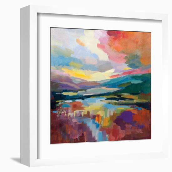 Crimson Sky-Silvia Vassileva-Framed Art Print