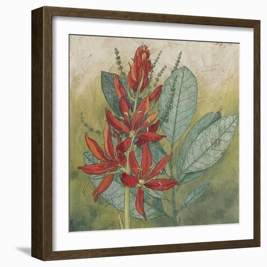 Crimson Tropical I-Megan Meagher-Framed Art Print