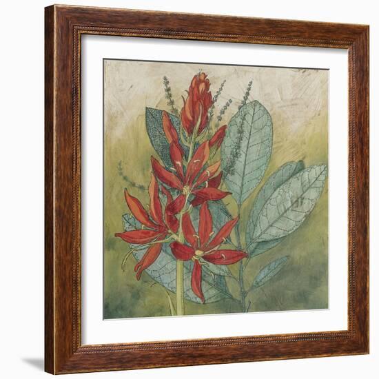 Crimson Tropical I-Megan Meagher-Framed Art Print