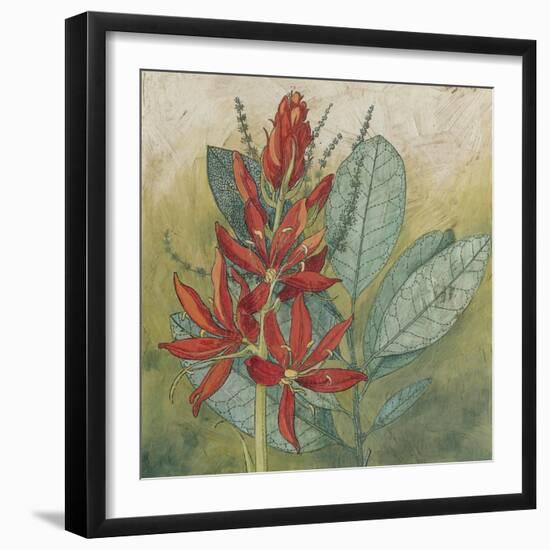 Crimson Tropical I-Megan Meagher-Framed Art Print