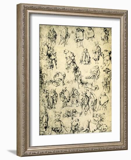 Cripples, Beggars and Beggar Musicians-Hieronymus Bosch-Framed Giclee Print