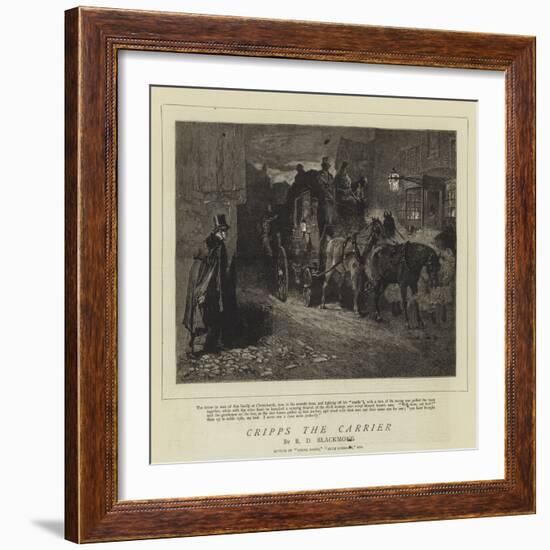 Cripps the Carrier-Charles Green-Framed Giclee Print