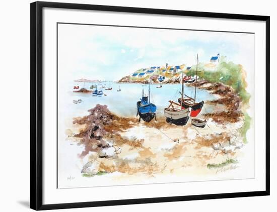 Crique En Bretagne-Urbain Huchet-Framed Limited Edition