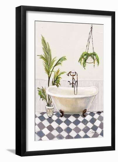 Crisp Cottage Bathroom I Vertical-Silvia Vassileva-Framed Art Print