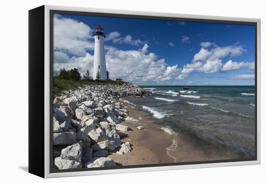 Crisp Point Lighthouse-johnsroad7-Framed Premier Image Canvas