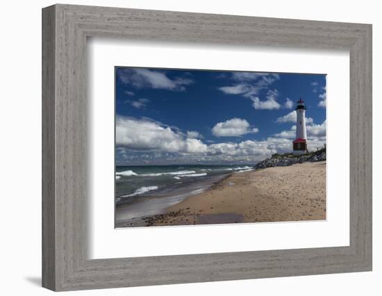 Crisp Point Lighthouse-johnsroad7-Framed Photographic Print