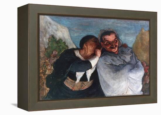 Crispin and Scapin, C1863-1865-Honoré Daumier-Framed Premier Image Canvas