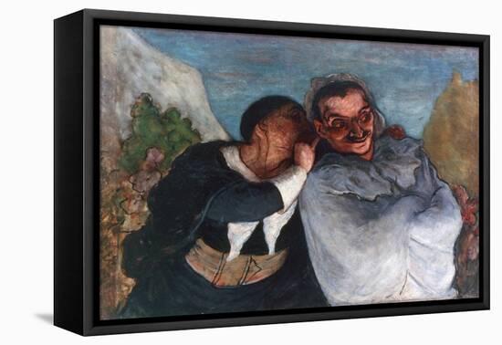 Crispin and Scapin, C1863-1865-Honoré Daumier-Framed Premier Image Canvas