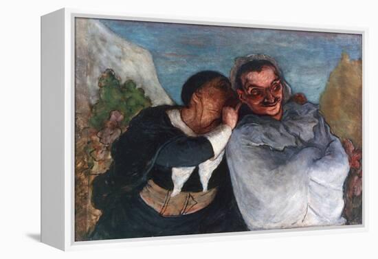 Crispin and Scapin, C1863-1865-Honoré Daumier-Framed Premier Image Canvas