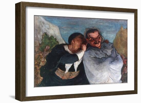 Crispin and Scapin, C1863-1865-Honoré Daumier-Framed Giclee Print