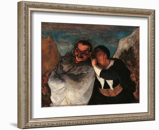Crispin and Scapin-Honoré Daumier-Framed Giclee Print