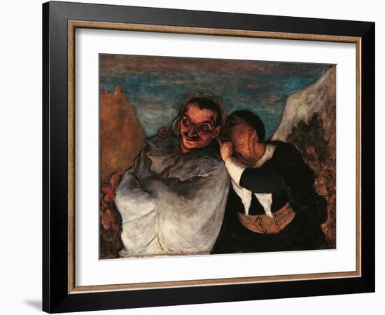 Crispin and Scapin-Honoré Daumier-Framed Giclee Print