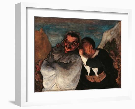 Crispin and Scapin-Honoré Daumier-Framed Giclee Print