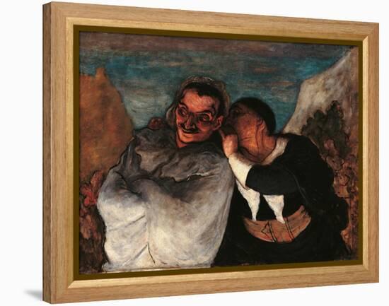 Crispin and Scapin-Honoré Daumier-Framed Premier Image Canvas