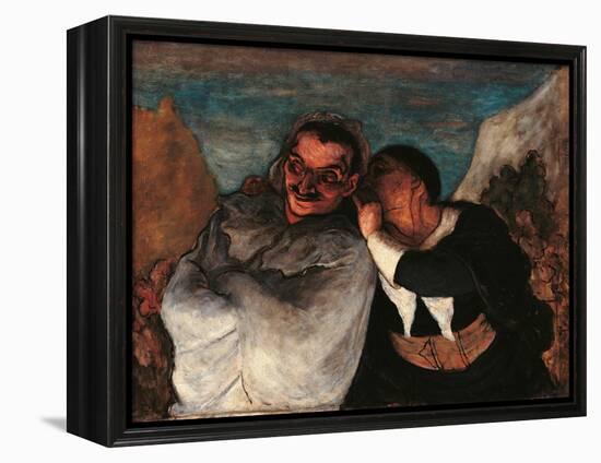 Crispin and Scapin-Honoré Daumier-Framed Premier Image Canvas