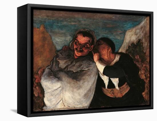 Crispin and Scapin-Honoré Daumier-Framed Premier Image Canvas
