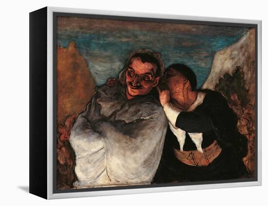 Crispin and Scapin-Honoré Daumier-Framed Premier Image Canvas