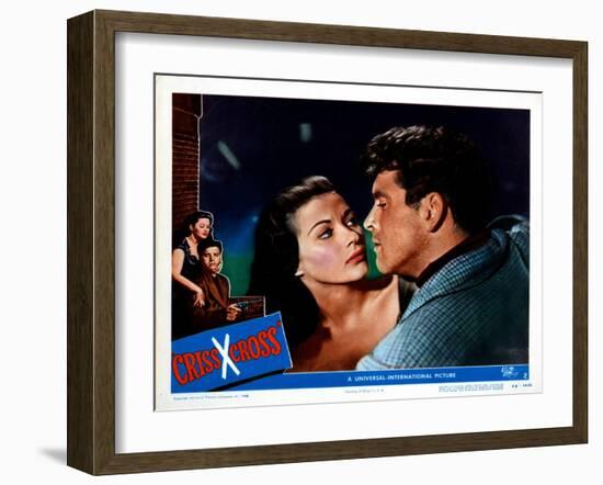 Criss Cross, Yvonne De Carlo, Burt Lancaster, 1949-null-Framed Art Print