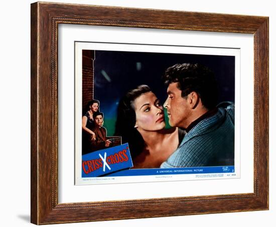 Criss Cross, Yvonne De Carlo, Burt Lancaster, 1949-null-Framed Art Print