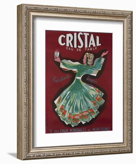 Cristal Table Water French Advertising Poster-null-Framed Giclee Print