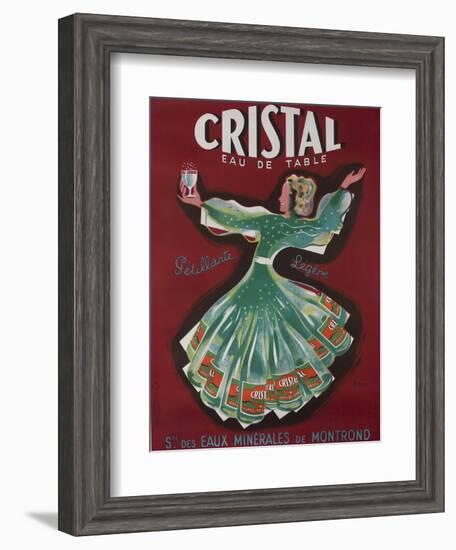 Cristal Table Water French Advertising Poster-null-Framed Giclee Print